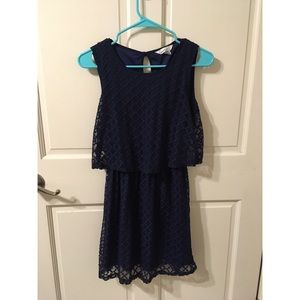 Navy Texture Dress